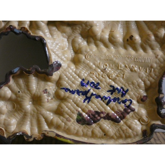 Vintage Burwood Products Co. Flower Baskets Hand Painted & Signed By Artist - Picture 9 of 10